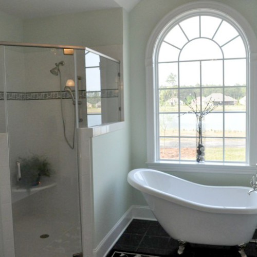 Claw foot bathtub and custom designed bathroom builders in Wilmington NC